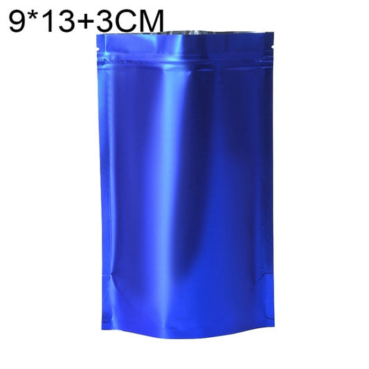 100 PCS/Set Matte Aluminum Foil Snack Stand-up Pouch, Size:9x13+3cm(Blue) - Preservation Supplies by PMC Jewellery | Online Shopping South Africa | PMC Jewellery | Buy Now Pay Later Mobicred