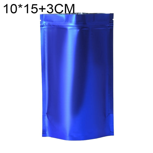 100 PCS/Set Matte Aluminum Foil Snack Stand-up Pouch, Size:10x15+3cm(Blue) - Preservation Supplies by PMC Jewellery | Online Shopping South Africa | PMC Jewellery | Buy Now Pay Later Mobicred