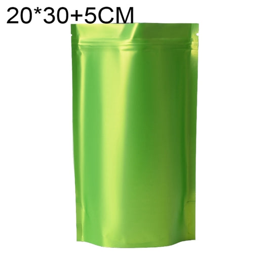 100 PCS/Set Matte Aluminum Foil Snack Stand-up Pouch, Size:20x30+5cm(Green) - Preservation Supplies by PMC Jewellery | Online Shopping South Africa | PMC Jewellery | Buy Now Pay Later Mobicred