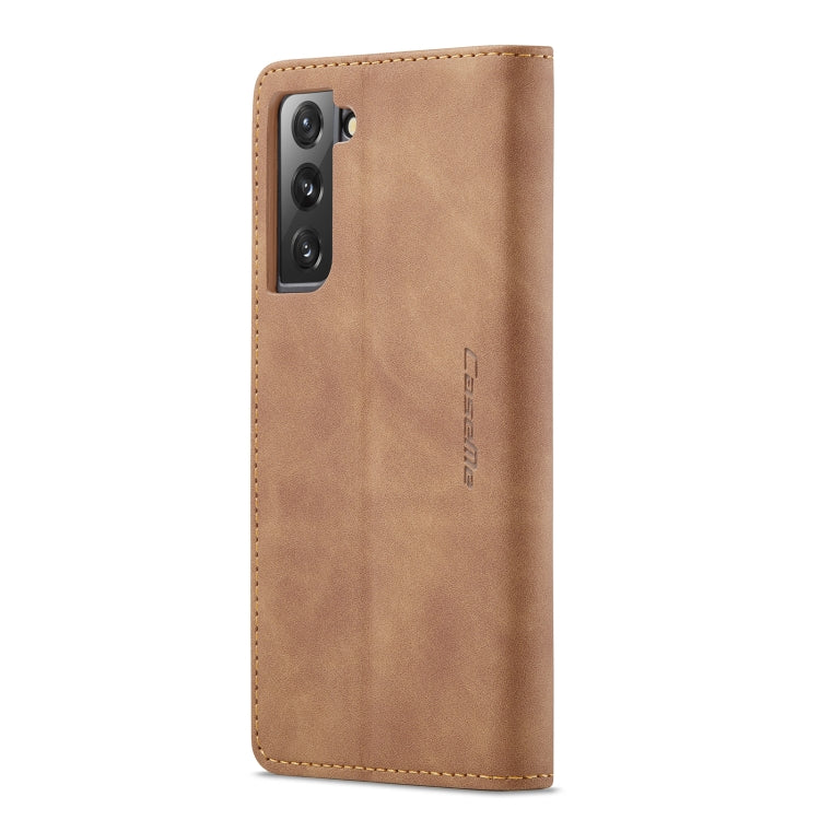 For Samsung Galaxy S22 CaseMe 013 Multifunctional Horizontal Flip Leather Phone Case(Brown) - Galaxy S22 5G Cases by CaseMe | Online Shopping South Africa | PMC Jewellery | Buy Now Pay Later Mobicred