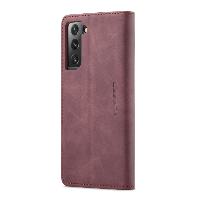 For Samsung Galaxy S22+ CaseMe 013 Multifunctional Horizontal Flip Leather Phone Case(Wine Red) - free shipping - PMC Jewellery - Order now!