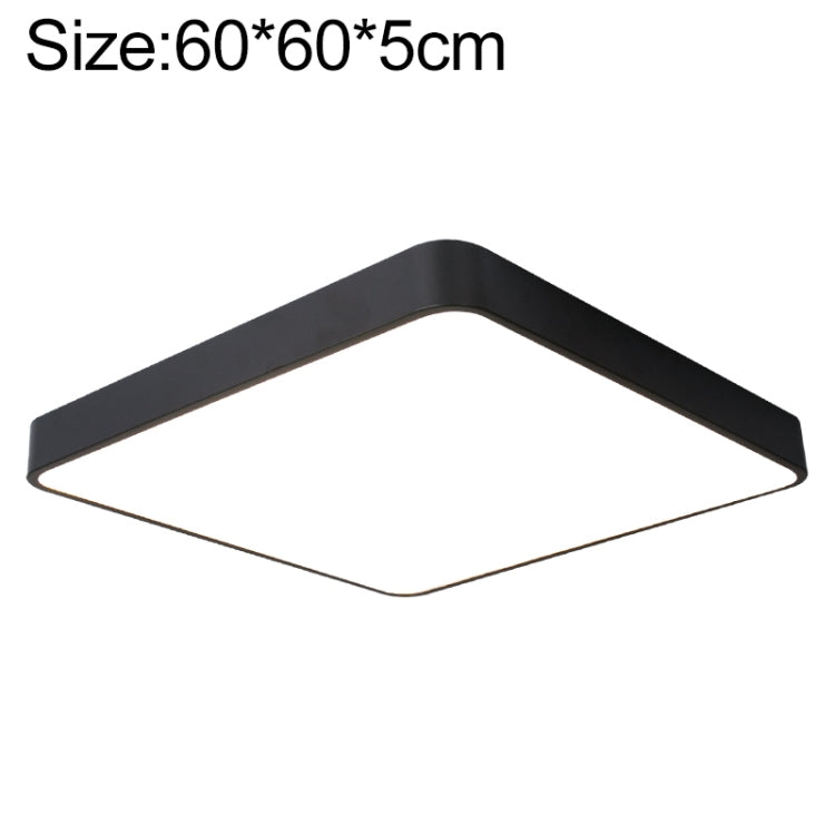 Macaron LED Square Ceiling Lamp, White Light, Size:60cm(Black) - Celling Lights & Chandeliers by PMc TechLife | Online Shopping South Africa | PMc TechLife | Buy Now Pay Later Mobicred