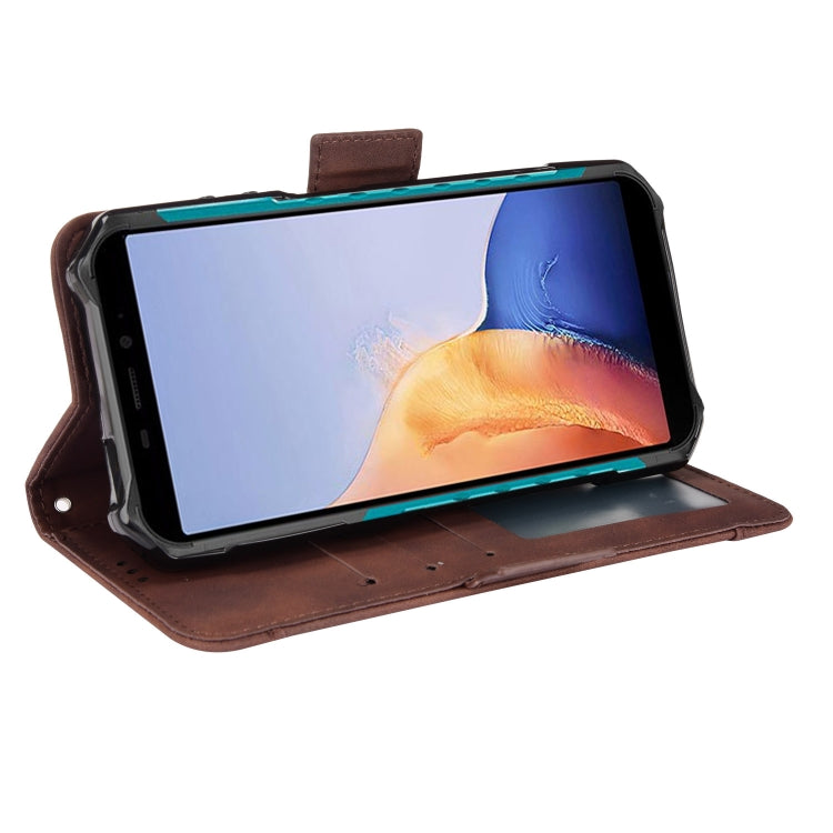 For Ulefone Armor X9 Skin Feel Calf Pattern Leather Phone Case(Brown) - Ulefone Cases by PMC Jewellery | Online Shopping South Africa | PMC Jewellery | Buy Now Pay Later Mobicred