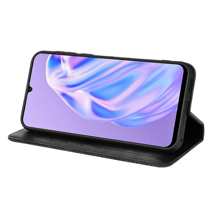 For Ulefone Note 6 / Note 6P Magnetic Buckle Retro Texture Leather Case(Black) - free shipping - PMC Jewellery - Order now!