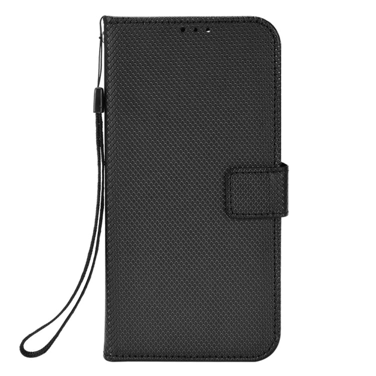 For Ulefone Note 6/ Note 6P Diamond Texture Leather Phone Case(Black) - Ulefone Cases by PMC Jewellery | Online Shopping South Africa | PMC Jewellery | Buy Now Pay Later Mobicred