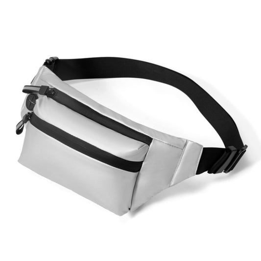 cxs-321 Adjustable Oxford Cloth Waist Bag for Men, Size: 32 x 12 x 6cm(Silver) - Waist Bags by PMC Jewellery | Online Shopping South Africa | PMC Jewellery | Buy Now Pay Later Mobicred