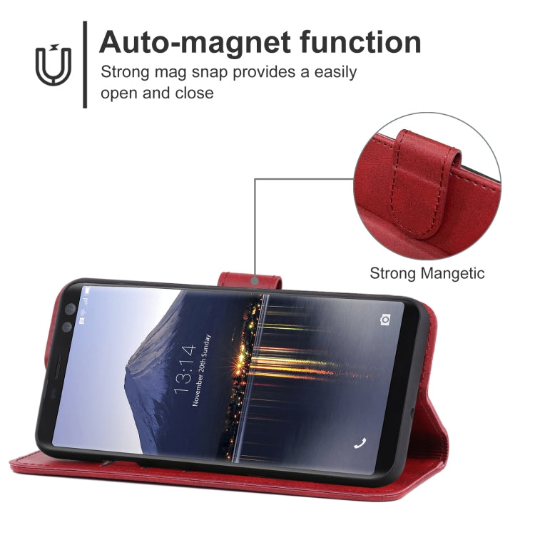 Leather Phone Case For DOOGEE BL12000 / BL12000 Pro(Red) - Doogee Cases by PMC Jewellery | Online Shopping South Africa | PMC Jewellery | Buy Now Pay Later Mobicred