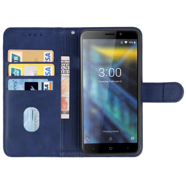 Leather Phone Case For DOOGEE X50L(Blue) - Doogee Cases by PMC Jewellery | Online Shopping South Africa | PMC Jewellery | Buy Now Pay Later Mobicred
