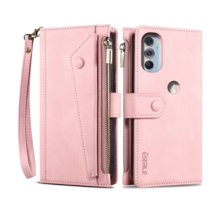 For Motorola Edge X30 Retro Frosted Leather Phone Case(Rose Gold) - Motorola Cases by PMC TechLife | Online Shopping South Africa | PMC TechLife | Buy Now Pay Later Mobicred