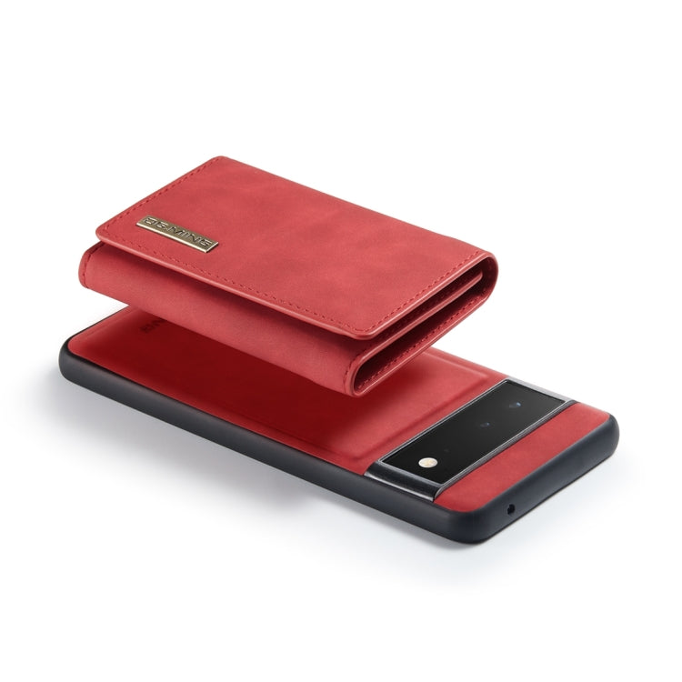 For Google Pixel 6 Pro DG.MING M1 Series 3-Fold Multi Card Wallet Back Cover Leather Phone Case(Red) - Google Cases by DG.MING | Online Shopping South Africa | PMC TechLife | Buy Now Pay Later Mobicred