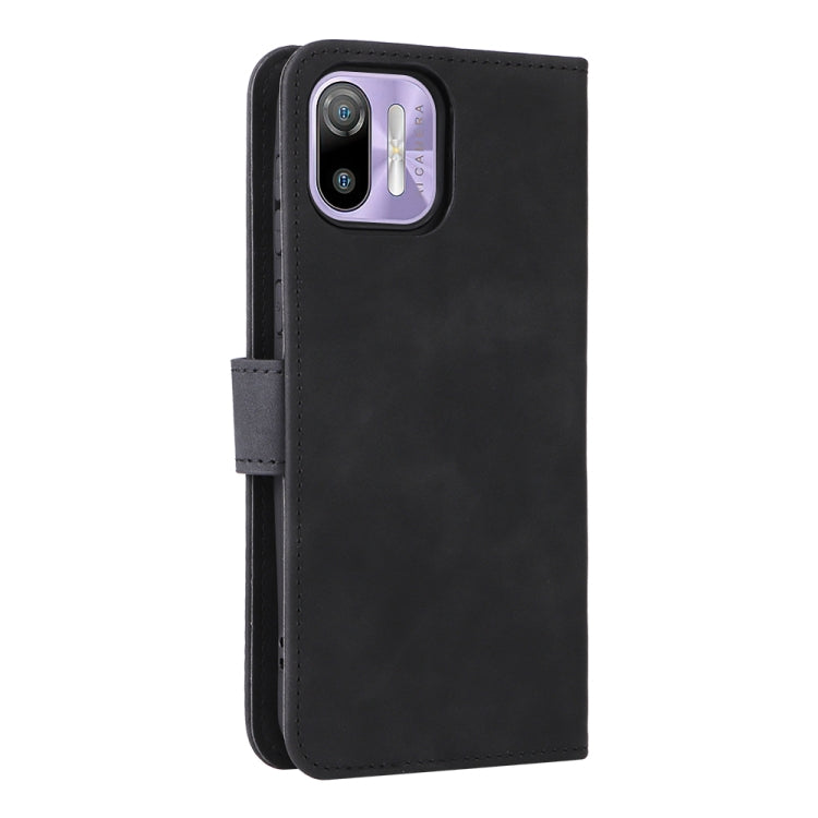 For Ulefone Note 6 Skin Feel Magnetic Flip Leather Phone Case(Black) - Ulefone Cases by PMC Jewellery | Online Shopping South Africa | PMC Jewellery | Buy Now Pay Later Mobicred