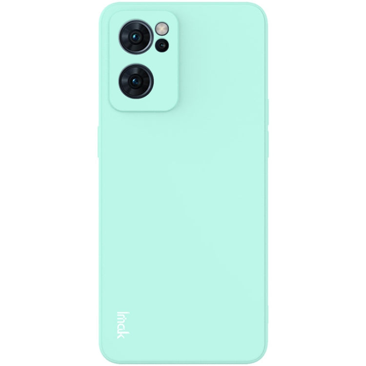 For OPPO Reno7 5G imak UC-4 Series Straight Edge TPU Soft Protective Case(Light Cyan) - OPPO Cases by imak | Online Shopping South Africa | PMC TechLife | Buy Now Pay Later Mobicred
