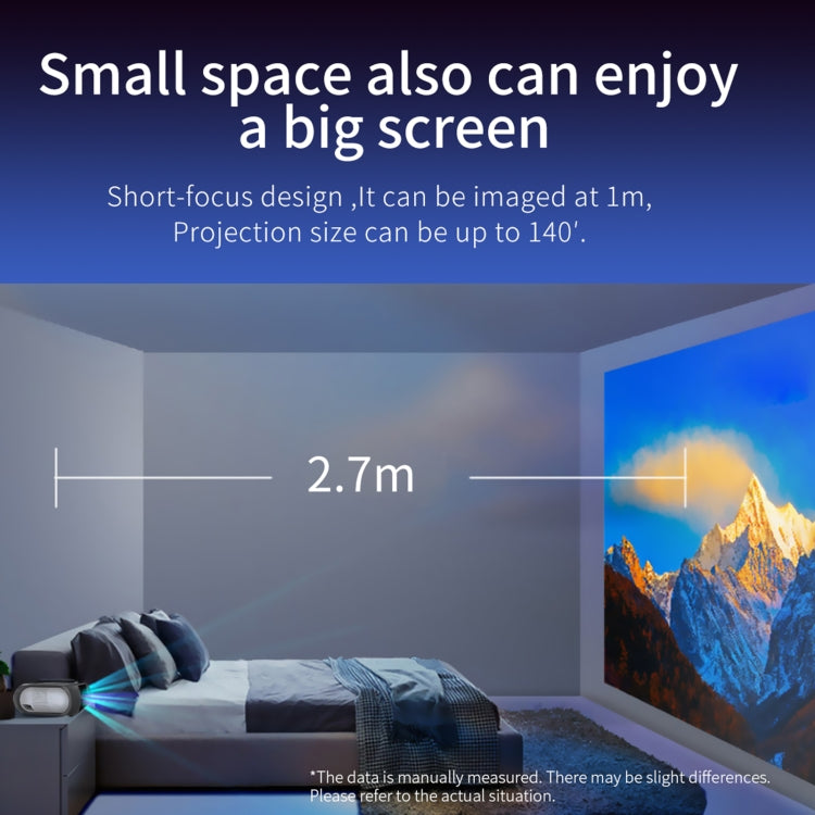 T7i 720P 200 ANSI Home Theater LED HD Digital Projector, Basic Version, US Plug(Silver Grey) - LED Projector by PMC TechLife | Online Shopping South Africa | PMC TechLife | Buy Now Pay Later Mobicred