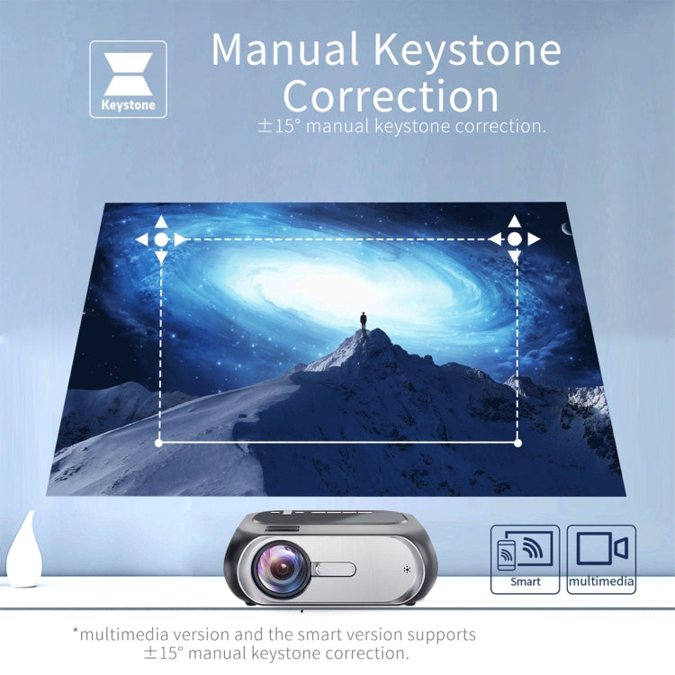 T7i 720P 200 ANSI Home Theater LED HD Digital Projector, Basic Version, EU Plug(Silver Grey) - LED Projector by PMC TechLife | Online Shopping South Africa | PMC TechLife | Buy Now Pay Later Mobicred