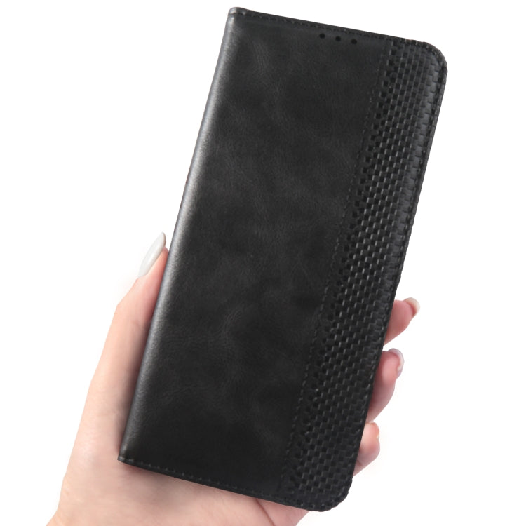 For Doogee S96 Pro Magnetic Buckle Retro Texture Leather Phone Case(Black) - Doogee Cases by PMC Jewellery | Online Shopping South Africa | PMC Jewellery | Buy Now Pay Later Mobicred