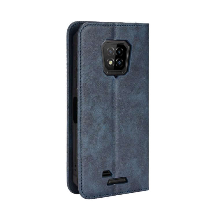 For Ulefone Armor 8 Magnetic Buckle Retro Texture Leather Phone Case(Blue) - Ulefone Cases by PMC Jewellery | Online Shopping South Africa | PMC Jewellery | Buy Now Pay Later Mobicred