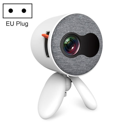 YG220 Same Screen Version Children Projector Mini LED Portable Home Speaker Projector, Plug Type:EU Plug(White) - Mini Projector by PMC Jewellery | Online Shopping South Africa | PMC Jewellery | Buy Now Pay Later Mobicred