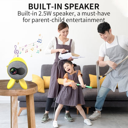 YG220 Same Screen Version Children Projector Mini LED Portable Home Speaker Projector, Plug Type:US Plug(Yellow) - Mini Projector by PMC Jewellery | Online Shopping South Africa | PMC Jewellery | Buy Now Pay Later Mobicred