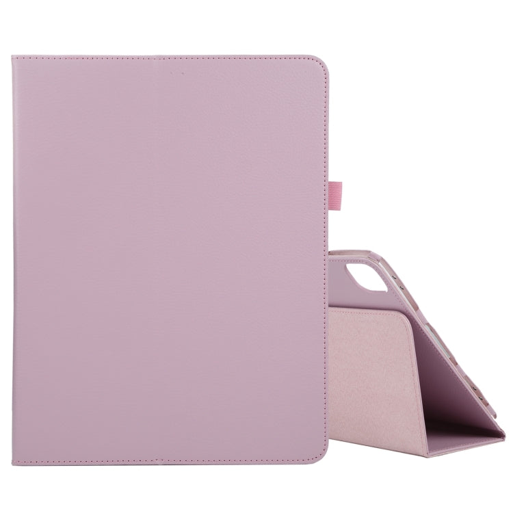 For iPad Air 13 2024 / iPad Pro 12.9 2022 / 2021 / 2020 / 2018 Litchi Texture Solid Color Leather Tablet Case(Pink) - iPad Pro 12.9 (2022/2021) Cases by PMC Jewellery | Online Shopping South Africa | PMC Jewellery | Buy Now Pay Later Mobicred