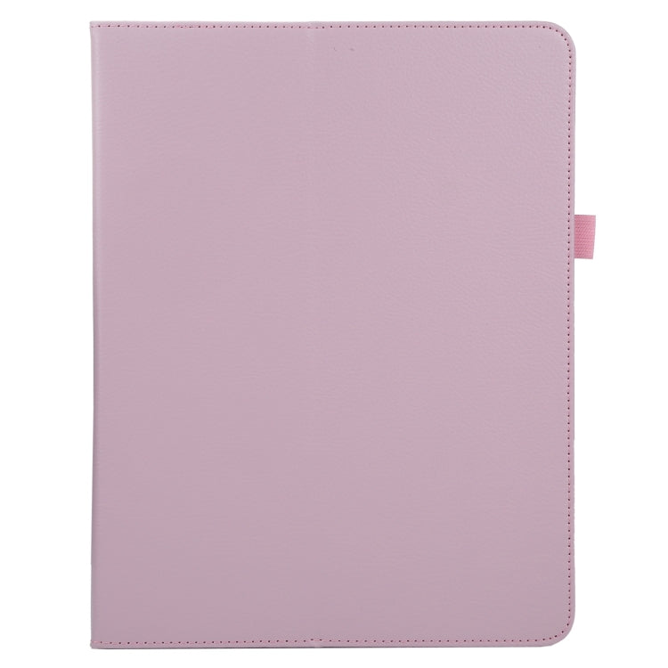 For iPad Air 13 2024 / iPad Pro 12.9 2022 / 2021 / 2020 / 2018 Litchi Texture Solid Color Leather Tablet Case(Pink) - iPad Pro 12.9 (2022/2021) Cases by PMC Jewellery | Online Shopping South Africa | PMC Jewellery | Buy Now Pay Later Mobicred