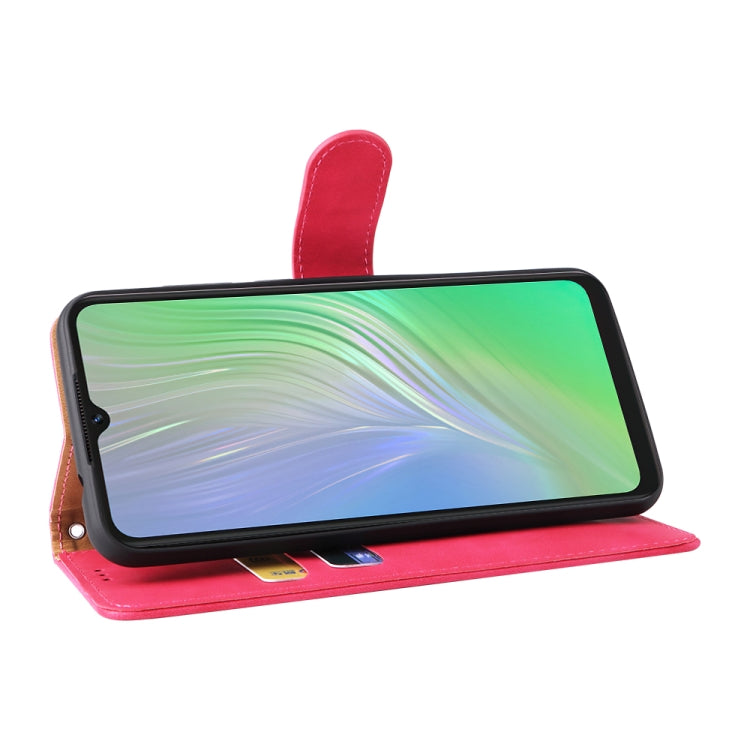 For Blackview A55 Skin Feel Magnetic Buckle Leather Phone Case(Rose Red) - More Brand by PMC TechLife | Online Shopping South Africa | PMC TechLife | Buy Now Pay Later Mobicred