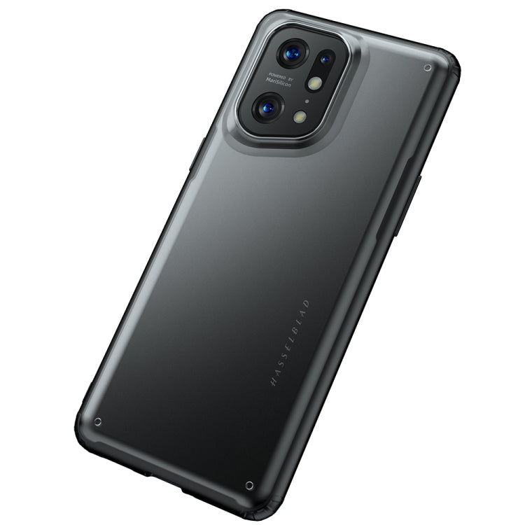 For OPPO Find X5 Pro Armor PC + TPU Shockproof Phone Case(Black) - OPPO Cases by PMC Jewellery | Online Shopping South Africa | PMC Jewellery