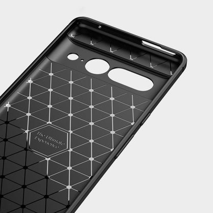 For Google Pixel 7 Pro 5G Brushed Texture Carbon Fiber TPU Phone Case(Black) - Google Cases by PMC Jewellery | Online Shopping South Africa | PMC Jewellery | Buy Now Pay Later Mobicred