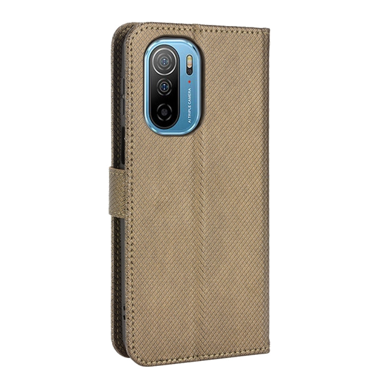 For Ulefone Note 13P Diamond Texture Leather Phone Case(Brown) - Ulefone Cases by PMC Jewellery | Online Shopping South Africa | PMC Jewellery | Buy Now Pay Later Mobicred