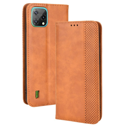 For Blackview A55 Magnetic Buckle Retro Crazy Horse Leather Phone Case(Brown) - More Brand by PMC Jewellery | Online Shopping South Africa | PMC Jewellery | Buy Now Pay Later Mobicred