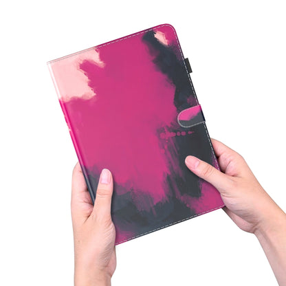 For Samsung Galaxy Tab S9 Watercolor Pattern Flip Leather Tablet Case(Berry Color) - Galaxy Tab S9 Cases by PMC Jewellery | Online Shopping South Africa | PMC Jewellery | Buy Now Pay Later Mobicred