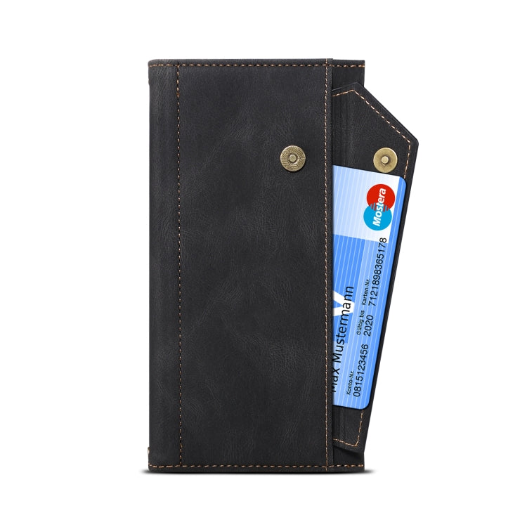 For OnePlus Nord N20 5G Retro Frosted Horizontal Flip Leather Phone Case(Black) - OnePlus Cases by PMC TechLife | Online Shopping South Africa | PMC TechLife | Buy Now Pay Later Mobicred