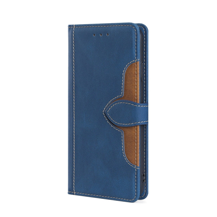 For Blackview A100 Skin Feel Straw Hat Magnetic Buckle Leather Phone Case(Blue) - More Brand by PMC Jewellery | Online Shopping South Africa | PMC Jewellery | Buy Now Pay Later Mobicred