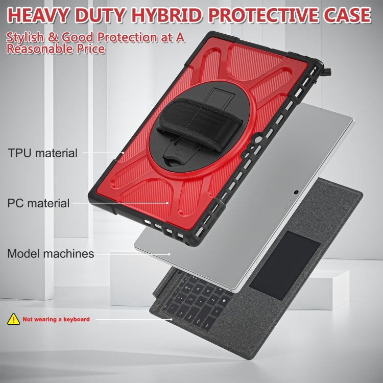 For MicroSoft Surface Pro 4 / 5 / 6 / 7 TPU + PC Tablet Case(Red) - free shipping - PMC TechLife - Order now!