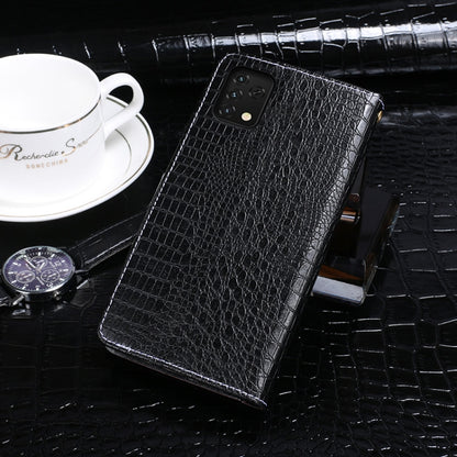 For Umidigi A11S idewei Crocodile Texture Leather Phone Case(Black) - More Brand by idewei | Online Shopping South Africa | PMC Jewellery | Buy Now Pay Later Mobicred