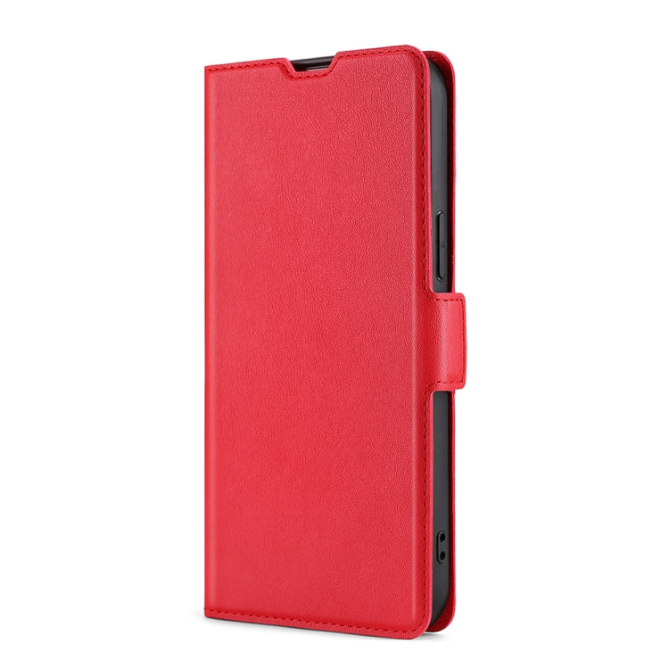 For Doogee X95 Ultra-thin Voltage Side Buckle PU + TPU Leather Phone Case(Red) - More Brand by PMC Jewellery | Online Shopping South Africa | PMC Jewellery | Buy Now Pay Later Mobicred