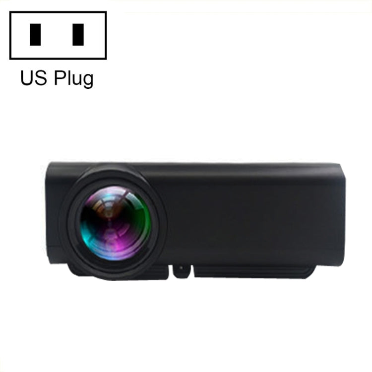 YG530 LED Small 1080P Wireless Screen Mirroring Projector, Power Plug:US Plug(Black) - LED Projector by PMC Jewellery | Online Shopping South Africa | PMC Jewellery | Buy Now Pay Later Mobicred