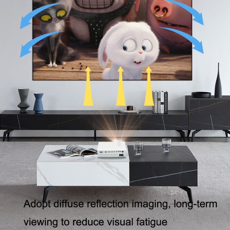 YG530 LED Small 1080P Wireless Screen Mirroring Projector, Power Plug:EU Plug(Black) - LED Projector by PMC TechLife | Online Shopping South Africa | PMC TechLife | Buy Now Pay Later Mobicred