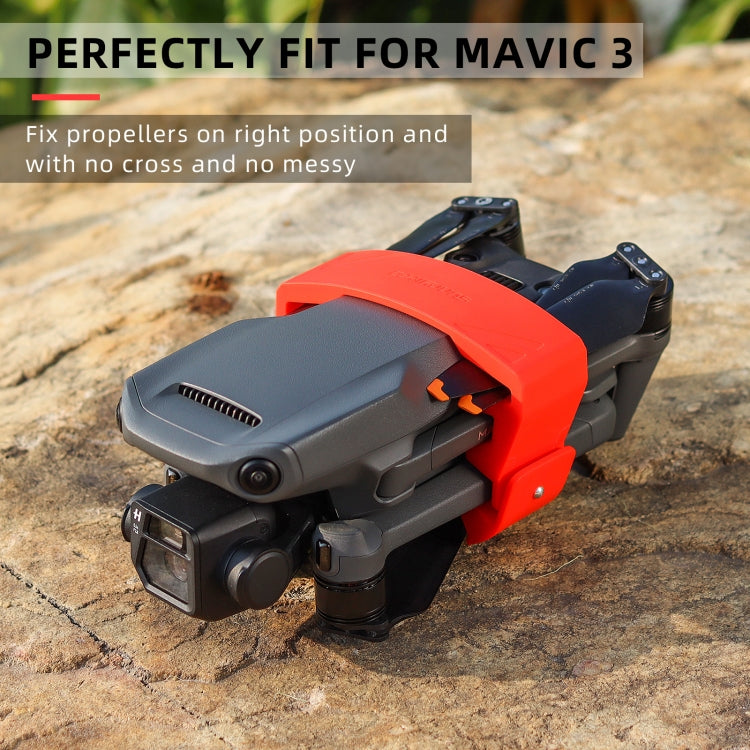 Sunnylife M3-SJ359 Silicone Paddle Storage Holder Beam Propeller for DJI Mavic 3(Red) - Others by Sunnylife | Online Shopping South Africa | PMC TechLife | Buy Now Pay Later Mobicred