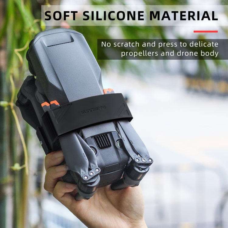 Sunnylife M3-SJ359 Silicone Paddle Storage Holder Beam Propeller for DJI Mavic 3(Black) - Others by Sunnylife | Online Shopping South Africa | PMC TechLife | Buy Now Pay Later Mobicred