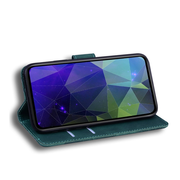 For Blackview A60 Skin Feel Pure Color Flip Leather Phone Case(Green) - More Brand by PMC TechLife | Online Shopping South Africa | PMC TechLife | Buy Now Pay Later Mobicred