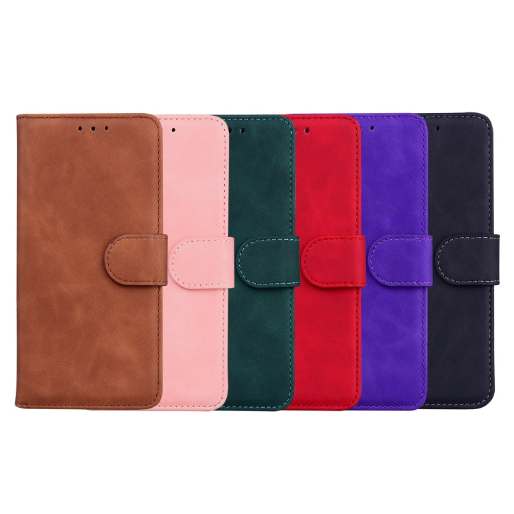 For Blackview A60 Skin Feel Pure Color Flip Leather Phone Case(Green) - More Brand by PMC TechLife | Online Shopping South Africa | PMC TechLife | Buy Now Pay Later Mobicred