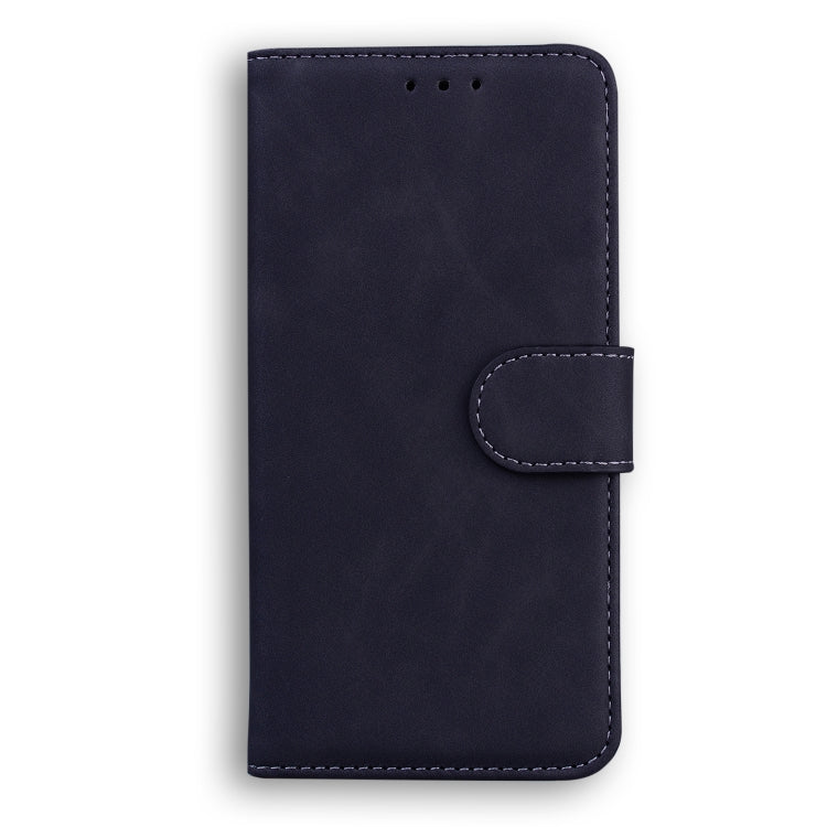 For Blackview A60 Pro Skin Feel Pure Color Flip Leather Phone Case(Black) - More Brand by PMC TechLife | Online Shopping South Africa | PMC TechLife