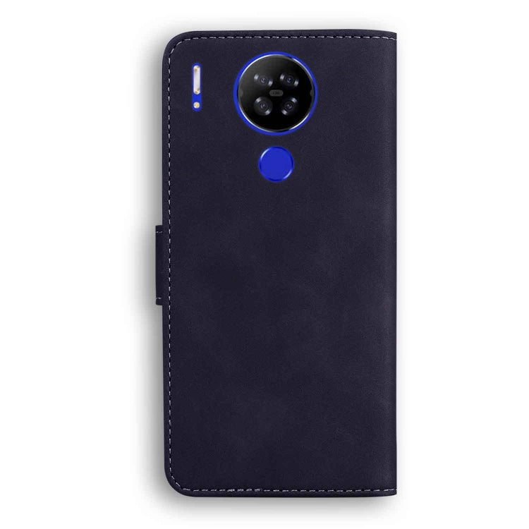 For Blackview A80 Skin Feel Pure Color Flip Leather Phone Case(Black) - More Brand by PMC TechLife | Online Shopping South Africa | PMC TechLife