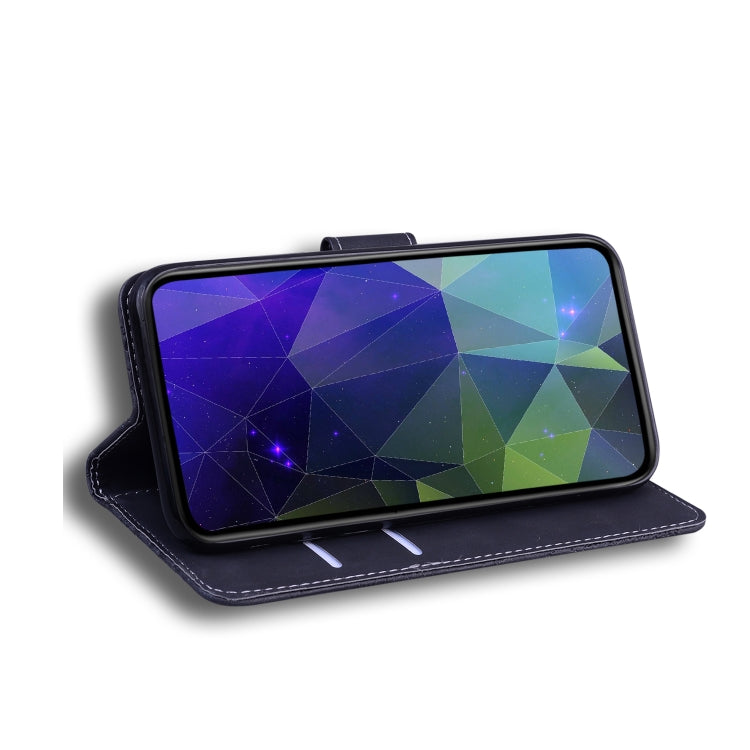 For Blackview A80 Pro Skin Feel Pure Color Flip Leather Phone Case(Black) - More Brand by PMC TechLife | Online Shopping South Africa | PMC TechLife