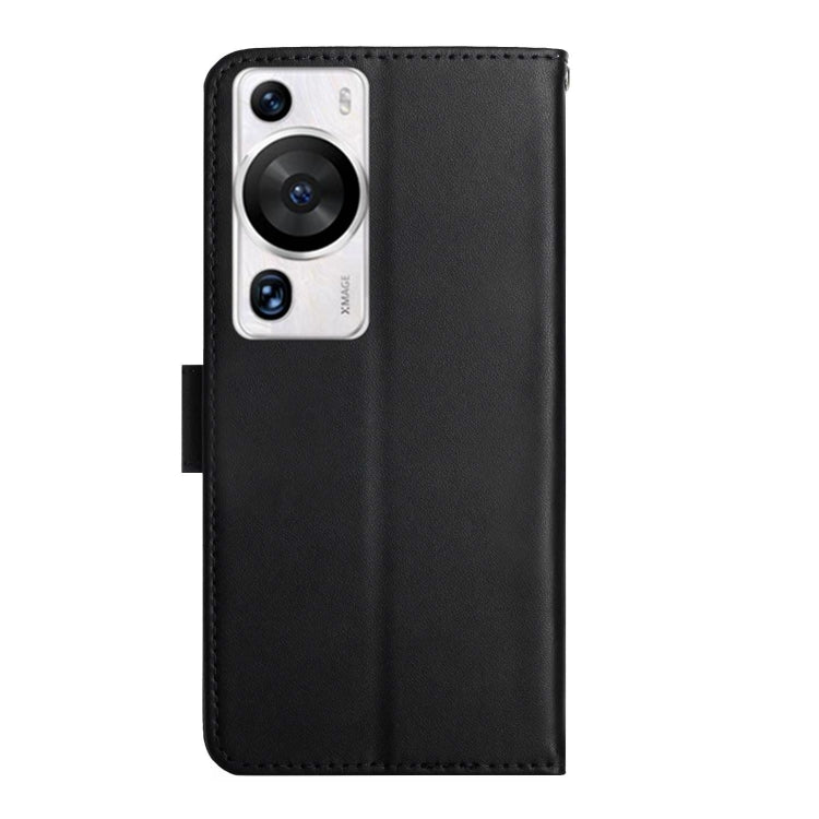 For Huawei P60 Pro Genuine Leather Fingerprint-proof Horizontal Flip Phone Case(Black) - Huawei Cases by PMC TechLife | Online Shopping South Africa | PMC TechLife | Buy Now Pay Later Mobicred