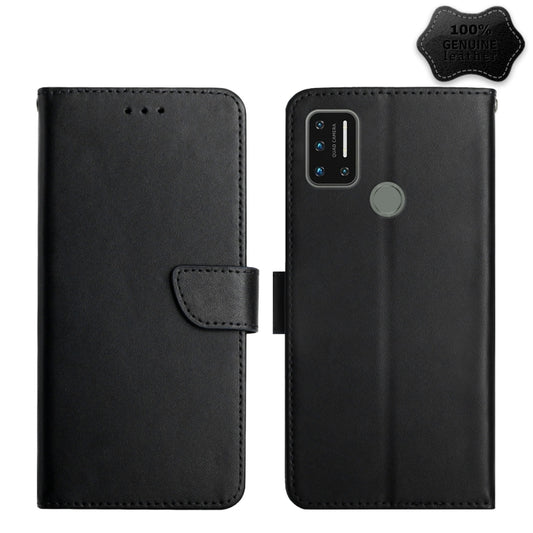 For UMIDIGI A7 Genuine Leather Fingerprint-proof Flip Phone Case(Black) - More Brand by PMC Jewellery | Online Shopping South Africa | PMC Jewellery | Buy Now Pay Later Mobicred