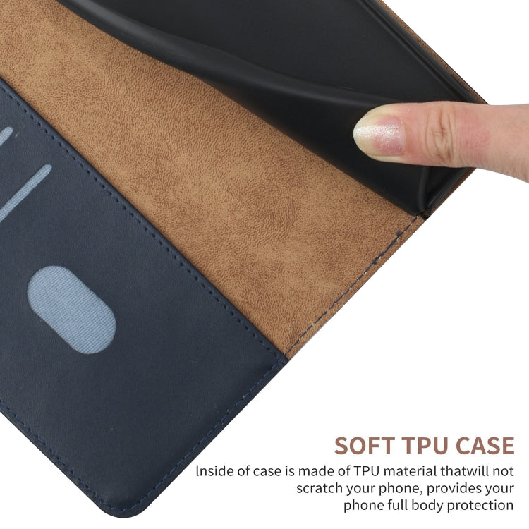 For OnePlus Nord CE 5G Genuine Leather Fingerprint-proof Horizontal Flip Phone Case(Blue) - OnePlus Cases by PMC TechLife | Online Shopping South Africa | PMC TechLife | Buy Now Pay Later Mobicred