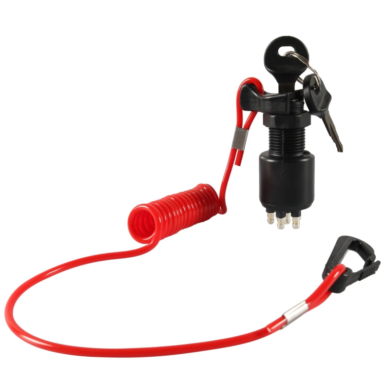 A6630 BRP Side Control Ignition Switch Key with Lanyard 5005801 for Johnson Evinrude - Marine Accessories & Parts by PMC TechLife | Online Shopping South Africa | PMC TechLife | Buy Now Pay Later Mobicred
