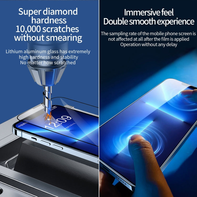 For iPhone 16e / 13 / 13 Pro Fast Attach Dust-proof Anti-static Tempered Glass Film - iPhone 13 Tempered Glass by PMC TechLife | Online Shopping South Africa | PMC TechLife | Buy Now Pay Later Mobicred