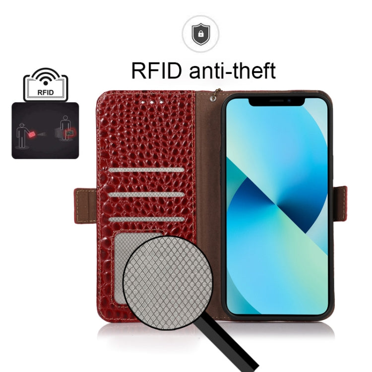 For Sony Xperia 1 IV Crocodile Top Layer Cowhide Leather Phone Case(Red) - free shipping - PMC TechLife - Order now!